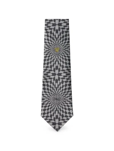 VERSACE JACQUARD SILK TWILL TIE