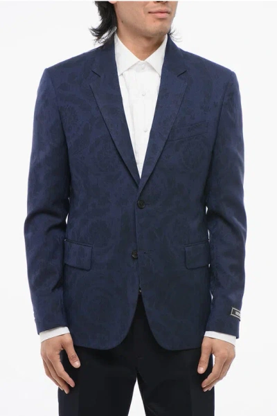 Versace Jacquard Virgin Wool Barocco Blazer