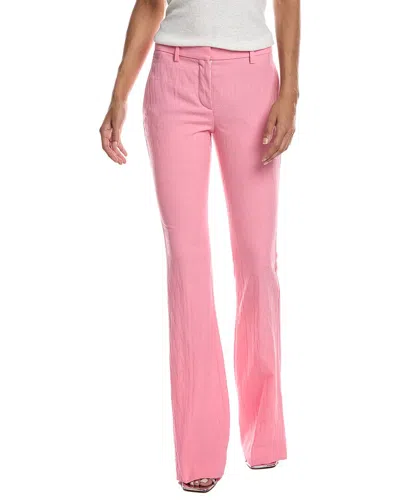 Versace Jacquard Wool Pant In Pink