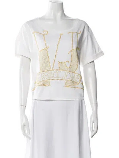 Pre-owned Versace Jeans 2010's Graphic Print T-shirt In White