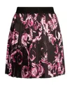 Versace Jeans Abstract-pattern Print Mini Skirt In Black