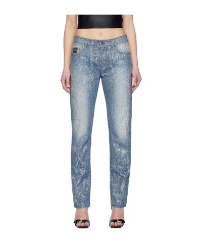 Versace Jeans Animalier Jeans In Blue