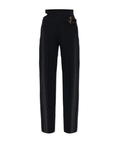 Versace Jeans Asymmetric Casual Pants In Black