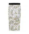 Versace Jeans Barocco Midi Skirt In White