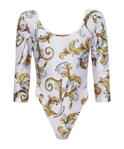 Versace Jeans Barocco-print Bodysuit In Multi