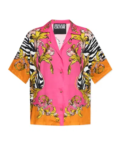 Versace Jeans Barocco-print Shirt In Multi