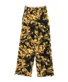 Versace Jeans Patterned Casual Pants In Yellow