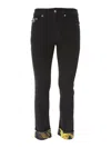 Versace Jeans Baroque Lapel Jeans In Black