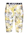 Versace Jeans Baroque Pattern-print Shorts In White
