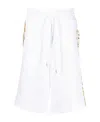 Versace Jeans Couture Watercolour Couture Drawstring Shorts In White