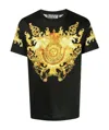 Versace Jeans Baroque Pattern-print T-shirt In Black