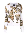Versace Jeans Baroque Pattern-print Track Jacket In White