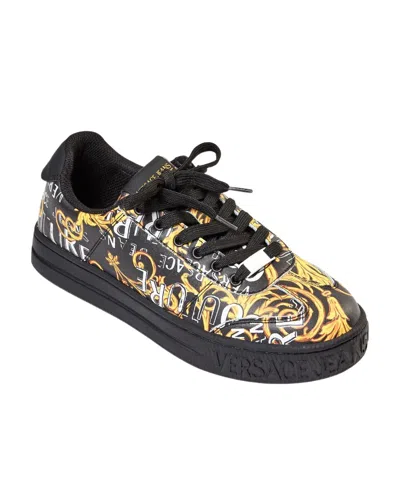 Versace Jeans Baroque Pattern-print Lace-up Sneakers In Multi