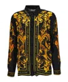 Versace Jeans Baroque-print Shirt In Black