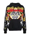 Versace Jeans Baroque Printed Sweater In Black