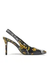 Versace Jeans Baroque Sling Back In Multi