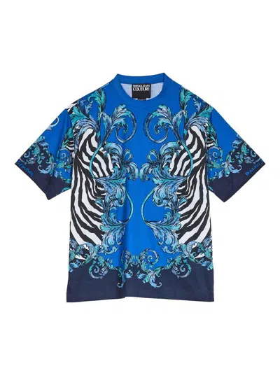 Versace Jeans Baroque Zebra T-shirt In Multi