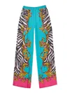 Versace Jeans Baroque Zebra Trousers In Multi