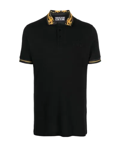 Versace Jeans Baroque-pattern Polo Shirt In Animal Print