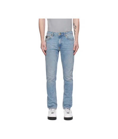 Versace Jeans Belt-loop Jeans In Blue