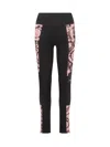 Versace Barocco-print Leggings In Black