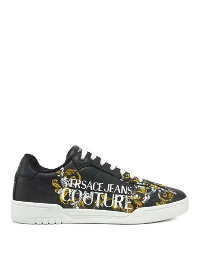 Versace Jeans Brooklyn Baroque Sneakers In Black