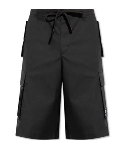 Versace Jeans Cargo Shorts In Black