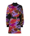 Versace Jeans Chain Couture Minidress In Multicolor