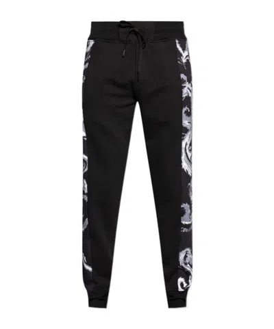 Versace Jeans Chromo Couture Sweatpants In Black