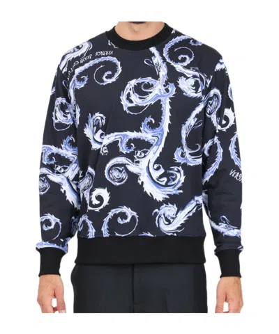 Versace Jeans Chromo Couture Sweatshirt In Black