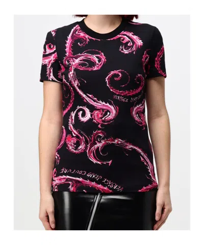 Versace Jeans Chromo Couture T-shirt In Black
