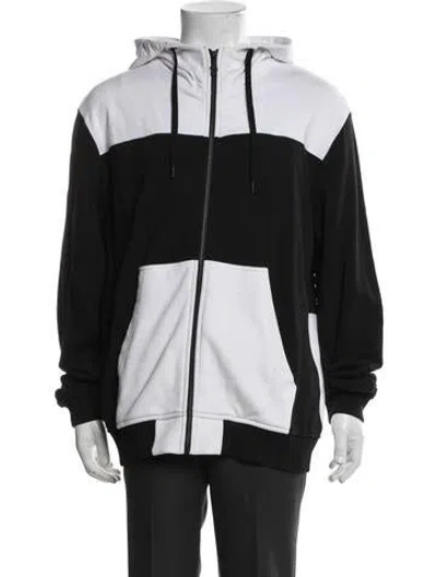 Pre-owned Versace Jeans Colorblock Pattern Jacket In Black