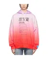 Versace Jeans Tie-dye Organic Cotton Hoodie In Pink