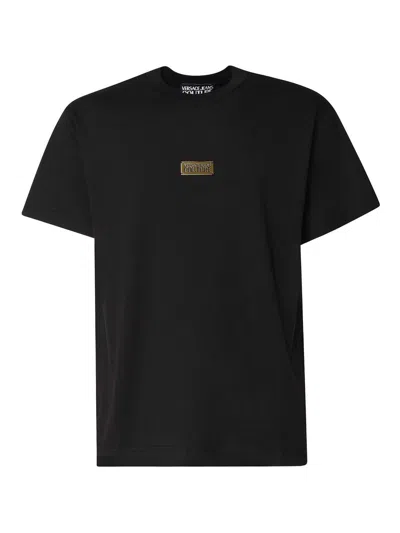 Versace Jeans Cotton T-shirt In Black