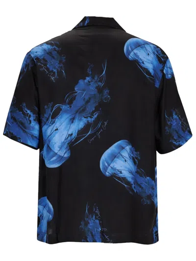 Versace Jeans Couture Camicia Con Stampa In Black