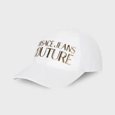 Versace Jeans Couture Logo-embroidered Baseball Cap In White