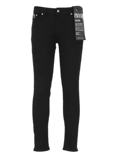 Versace Jeans Couture 5 Pocket Pants In Black