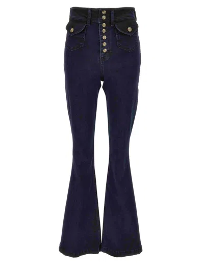 Versace Jeans Couture 5 Pocket Pants In Black