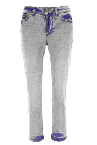 Versace Jeans Couture 5 Pocket Pants In Blue