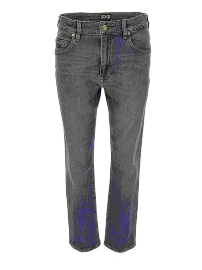 Versace Jeans Couture 5 Pocket Pants In Blue
