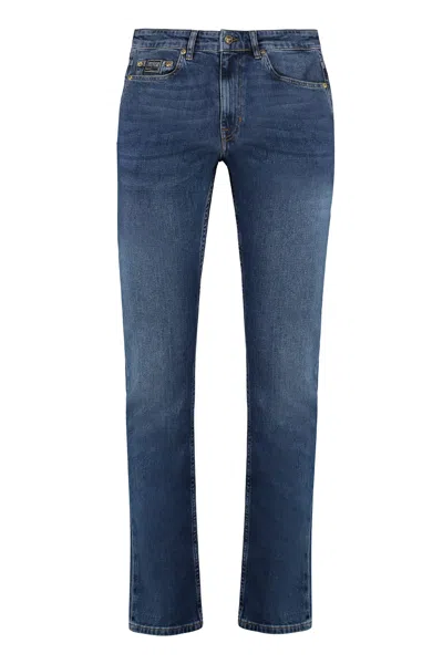 Versace Jeans Couture 5-pocket Straight-leg Jeans In Denim