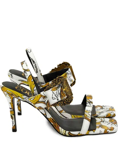 Versace Jeans Couture 85mm Emily Sandals In White