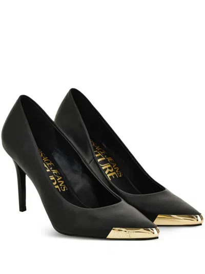 VERSACE JEANS COUTURE 85MM METALLIC-TOE PUMPS