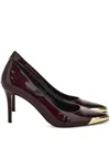 Versace Jeans Couture 85mm Patent-leather Pumps In Purple