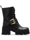 Versace Jeans Couture Black Sophie Ankle Boots In Black