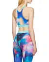 Versace Jeans Couture Abstract Print Sports Bra In Multi