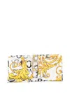 Versace Jeans Couture All-over Baroque-print Wallet In White