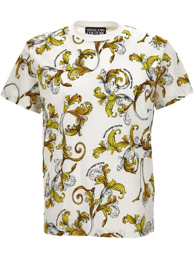 Versace Jeans Couture All Over Graphic T-shirt In White