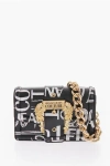 Versace Jeans Couture All-over Logo Printed Faux Leather Shoulder Ba