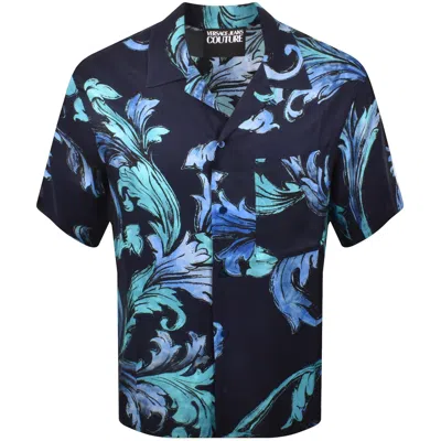 Versace Jeans Couture All Over Print Shirt Navy
